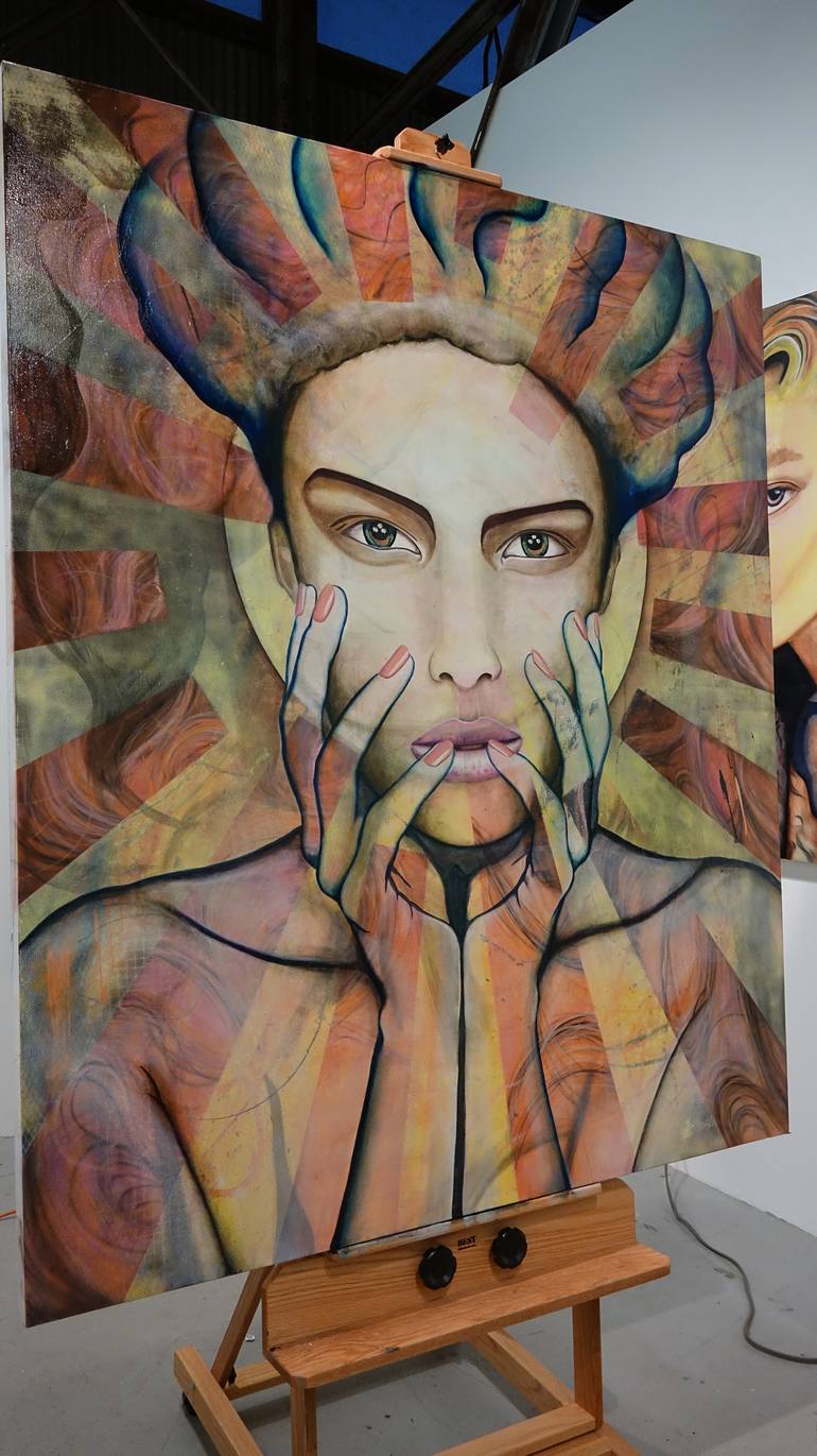 Original Conceptual People Painting by Eric Merola