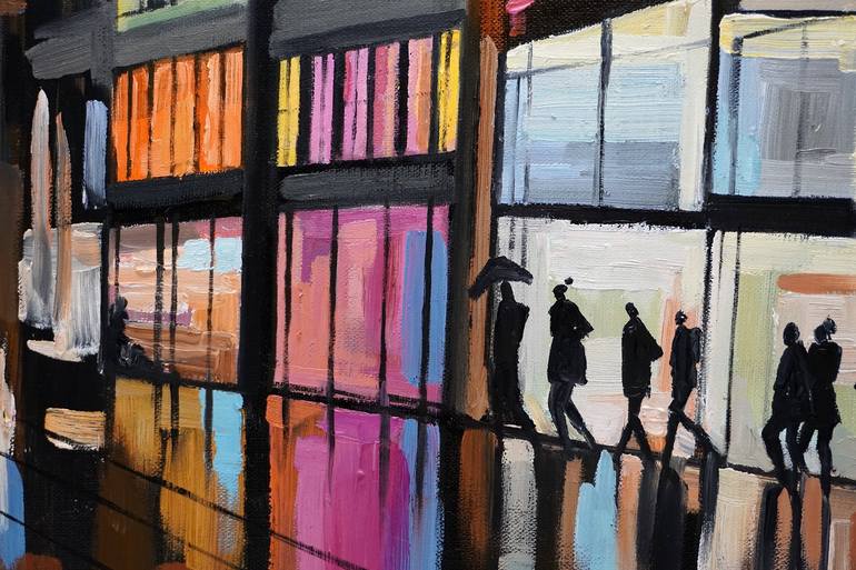 Original Contemporary Cities Painting by Li Tellenbach-Guo