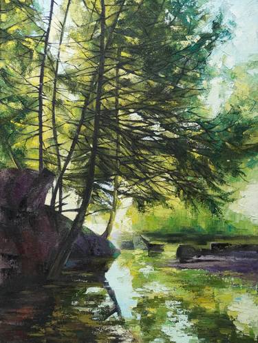 Original Impressionism Landscape Paintings by Li Tellenbach-Guo