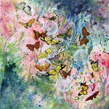 Original Contemporary Nature Mixed Media by Li Tellenbach-Guo