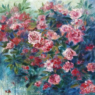 Print of Floral Paintings by Li Tellenbach-Guo