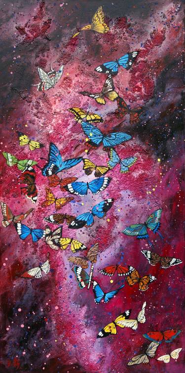 Original Fine Art Nature Mixed Media by Li Tellenbach-Guo