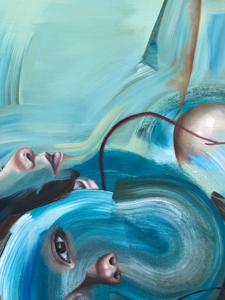 Original Conceptual Nude Painting by Tanya Gomelskaya