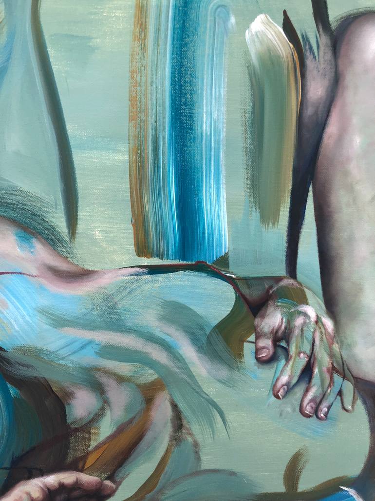 Original Conceptual Nude Painting by Tanya Gomelskaya