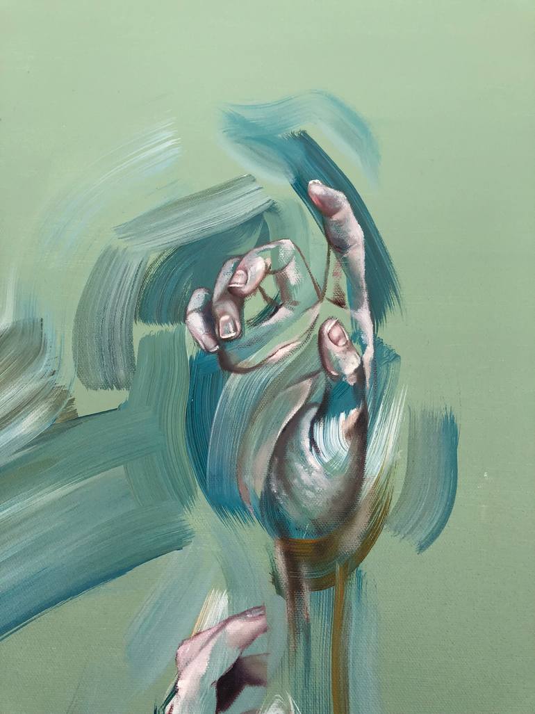Original Conceptual Nude Painting by Tanya Gomelskaya