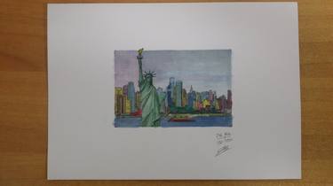 Original Pop Art Cities Drawings by Angelo Marcelli