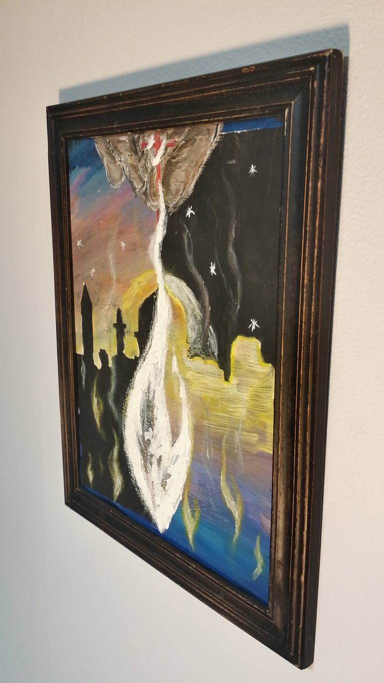 Original Abstract Expressionism Religion Painting by Megan Kasper