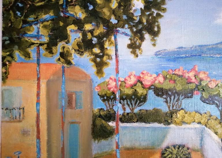 Original Art Deco Seascape Painting by Olena Isachenko