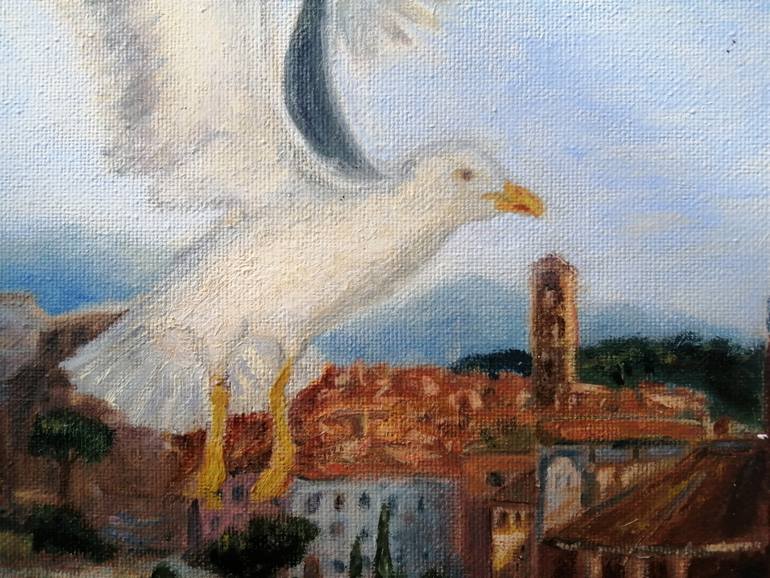 Original Figurative Cities Painting by Olena Isachenko