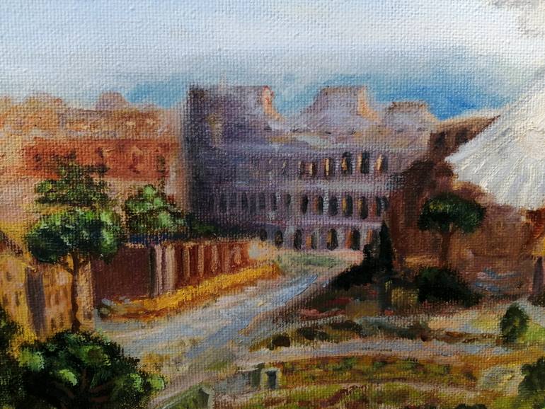 Original Figurative Cities Painting by Olena Isachenko