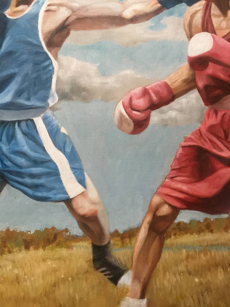 Original Abstract Sports Painting by Alexey Afanasev