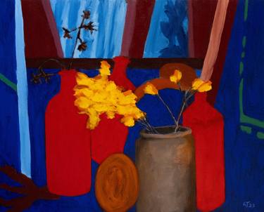 Original Fauvism Still Life Paintings by Lindon Thompson