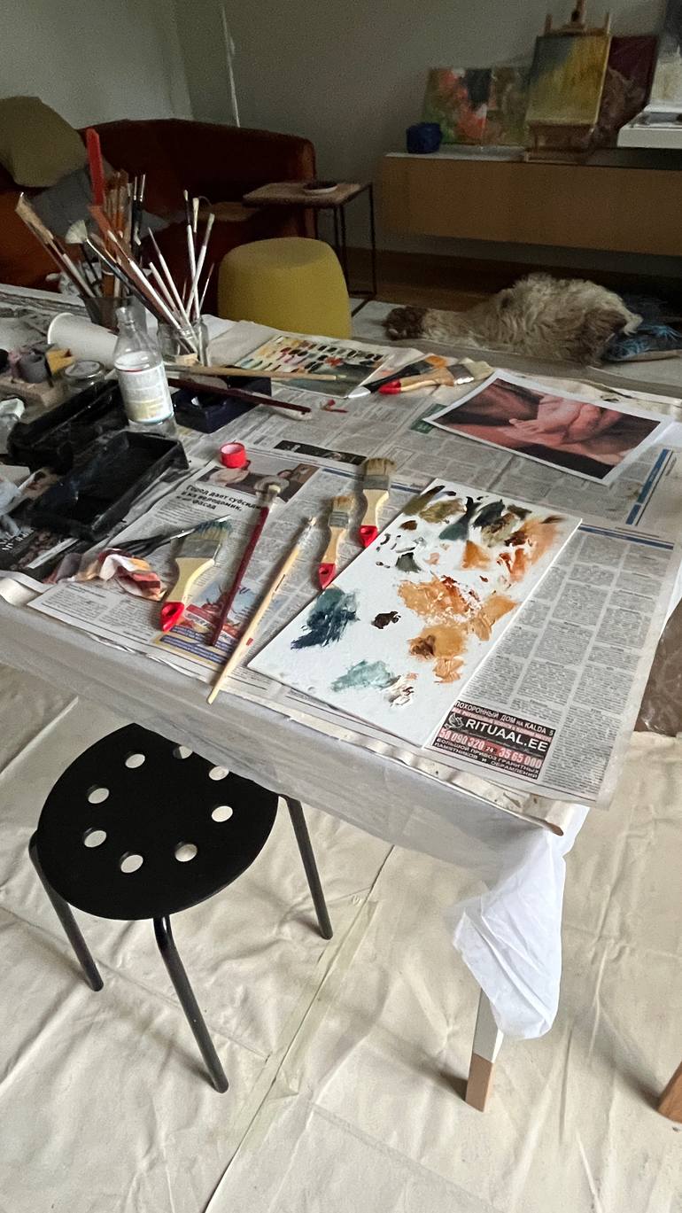 Original Expressionism Abstract Painting by Larissa Tunjova