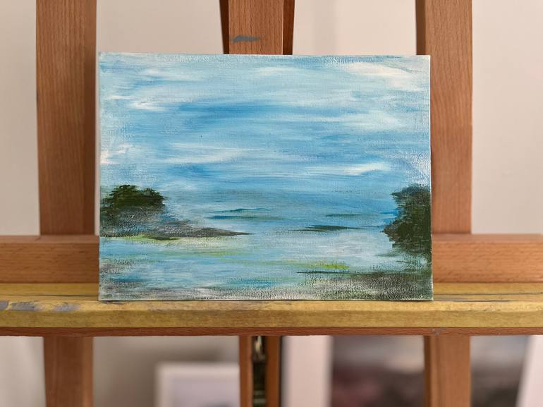 Original Impressionism Landscape Painting by Larissa Tunjova