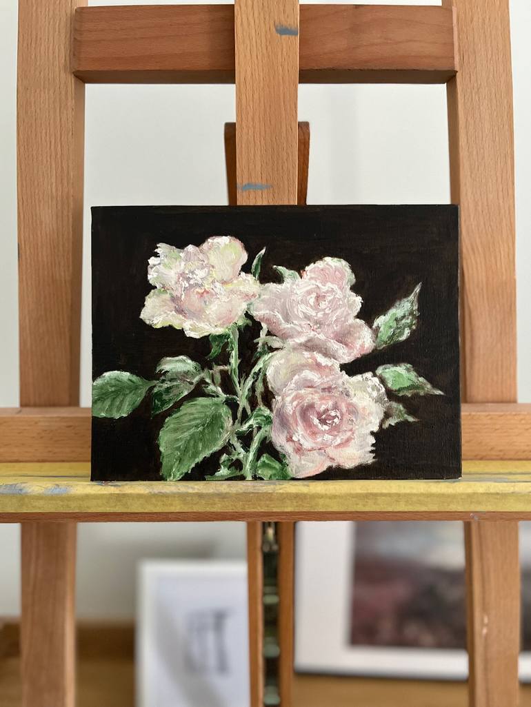 Original Impressionism Floral Painting by Larissa Tunjova