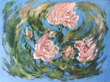 Original Impressionism Floral Paintings by Larissa Tunjova