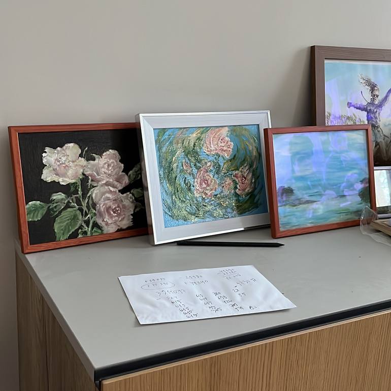 Original Impressionism Floral Painting by Larissa Tunjova