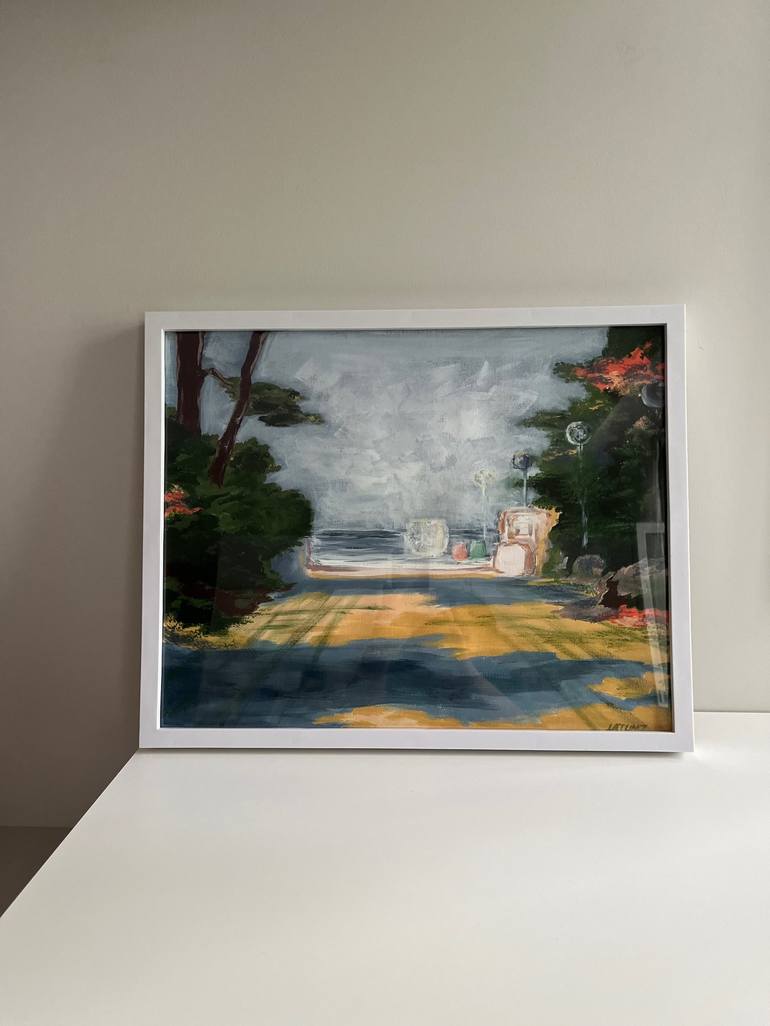 Original Impressionism Landscape Painting by Larissa Tunjova