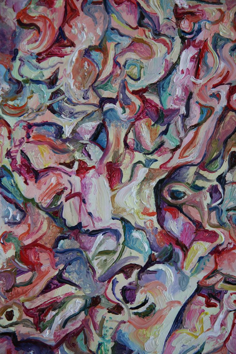 Original Realism People Painting by Ruth Murray