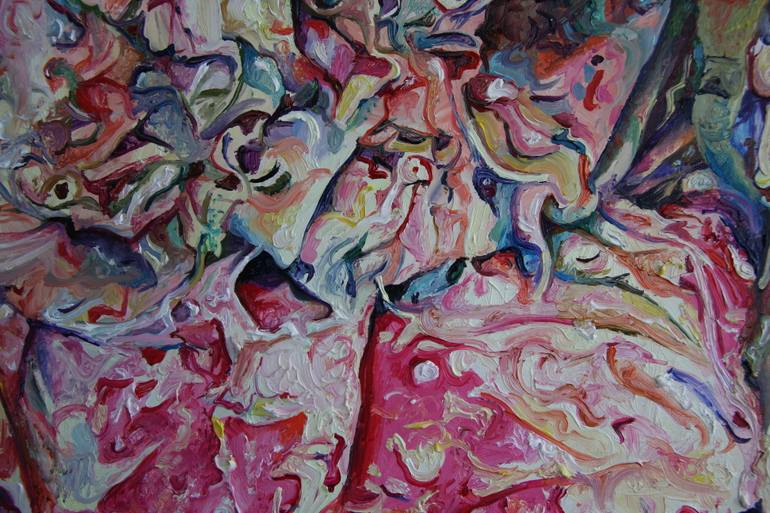 Original Realism People Painting by Ruth Murray