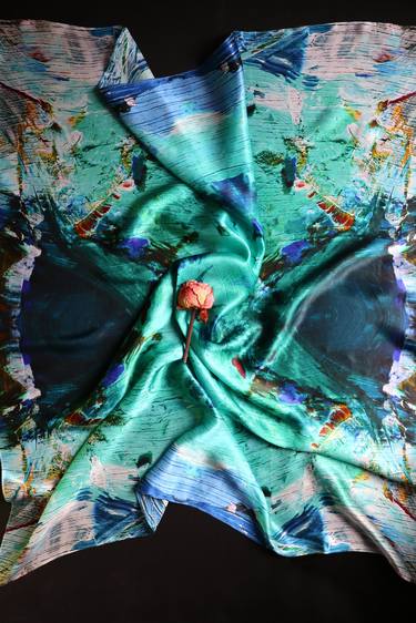 Silk scarf "Ocean Soul" thumb