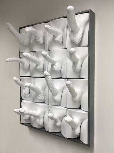 Original Erotic Men Sculpture by Jamie McCartney