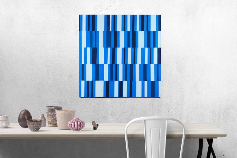 Original Abstract Geometric Painting by Alejandro Hyam