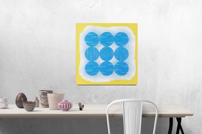 Original Abstract Geometric Painting by Alejandro Hyam