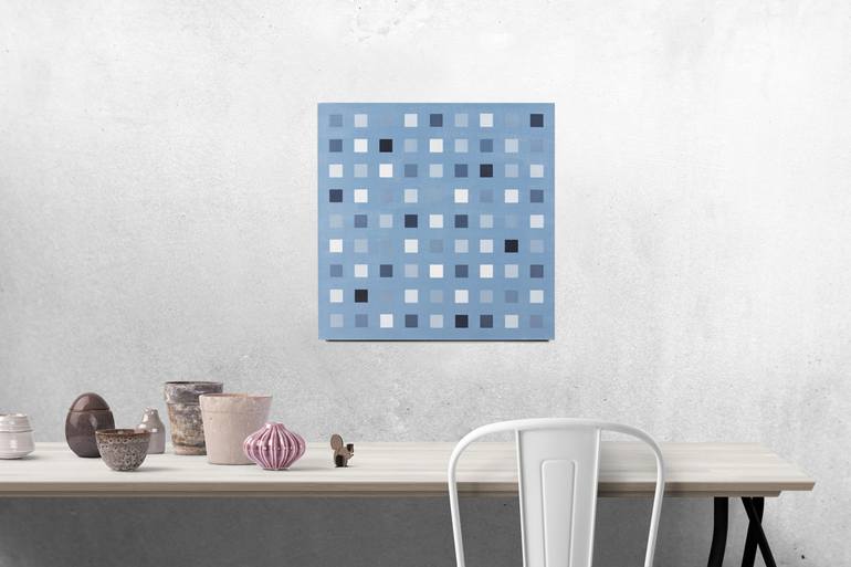 Original Abstract Geometric Painting by Alejandro Hyam