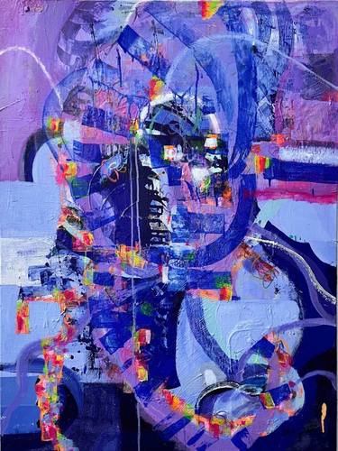 Original Abstract Expressionism Abstract Painting by Wendy Cohen