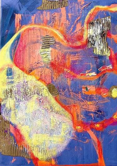 Original Abstract Expressionism Abstract Mixed Media by Wendy Cohen