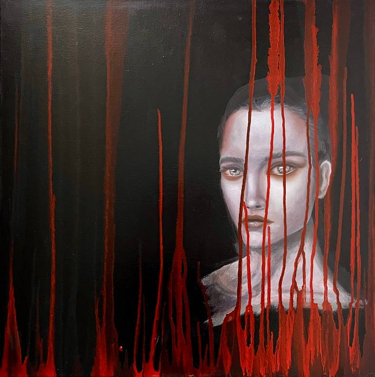 Original Surrealism Women Painting by Kate Dannyk