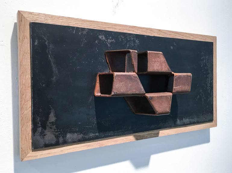 Original Geometric Abstract Sculpture by Jovan Dostanic