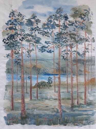 Print of Landscape Paintings by Ulyana Smakova