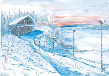 Print of Impressionism Seasons Paintings by Ulyana Smakova