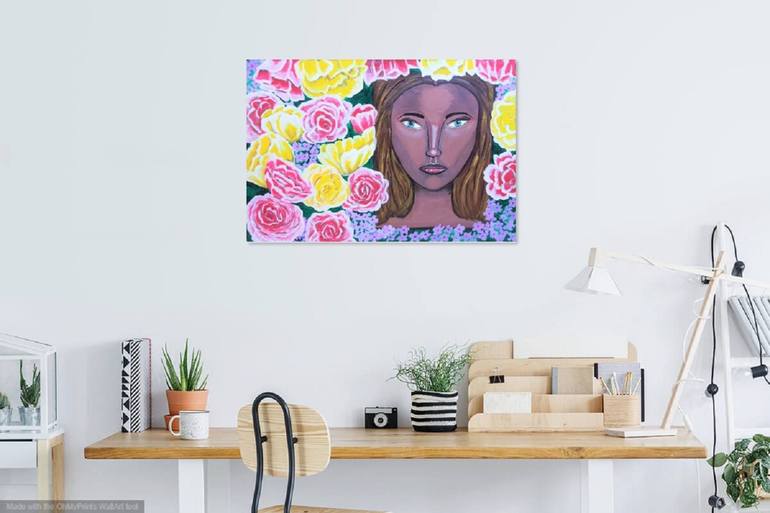 Original Modern Women Painting by Reeja Zachariah