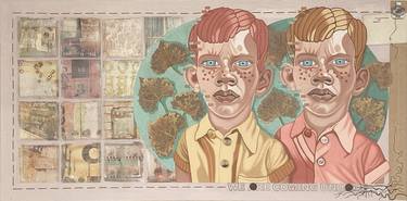 Original Conceptual Politics Mixed Media by Kim Gulino