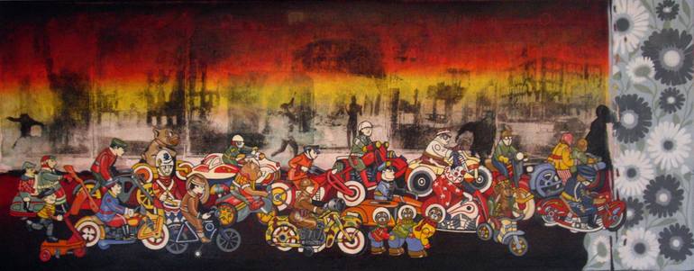 Original Documentary Politics Painting by Kim Gulino