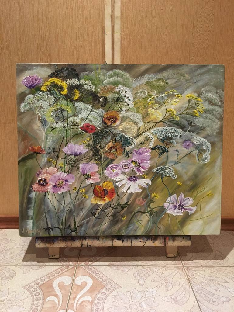 Original Impressionism Nature Painting by Larisa Lavrova