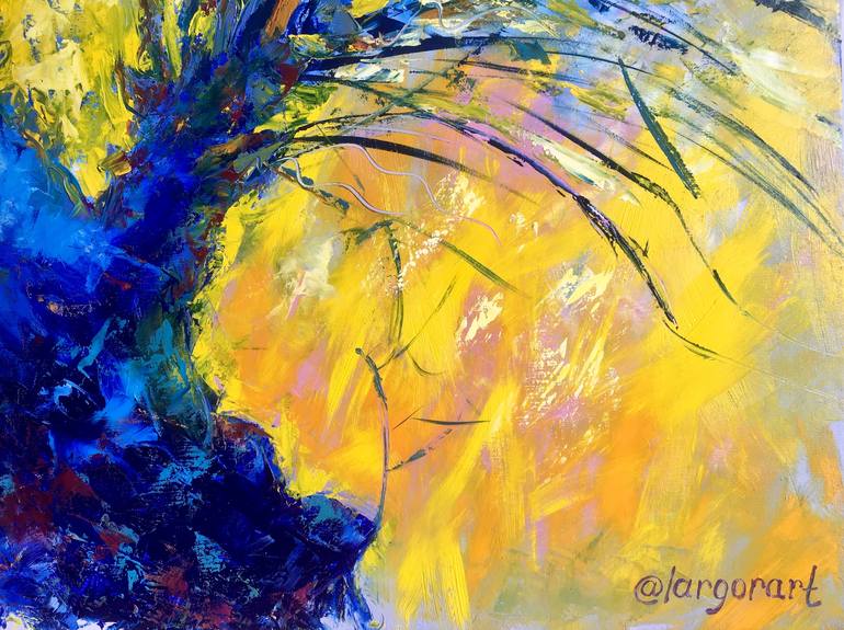 Lucky tree painting - oil painting on canvas Paintings by Larisa