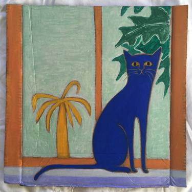 Window with Cat and Palm Tree thumb