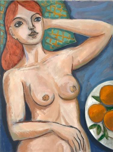 Original Figurative Nude Paintings by K Lewis