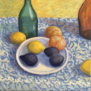 Original Expressionism Still Life Paintings by K Lewis