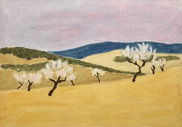 Landscape with almond trees thumb