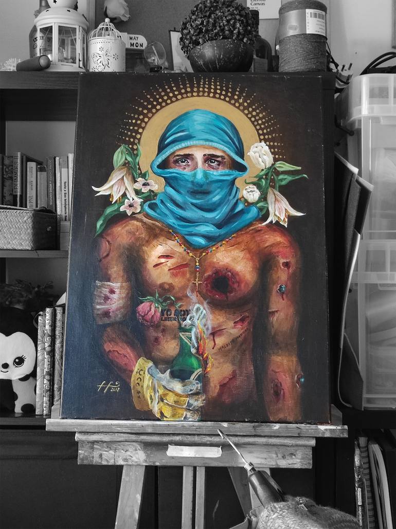 Original Contemporary Politics Painting by Franca Franchi