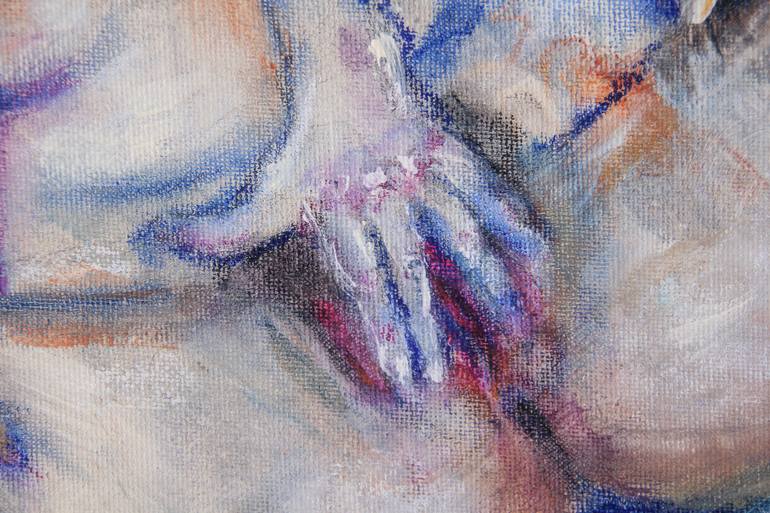 Original Expressionism Erotic Painting by Franca Franchi