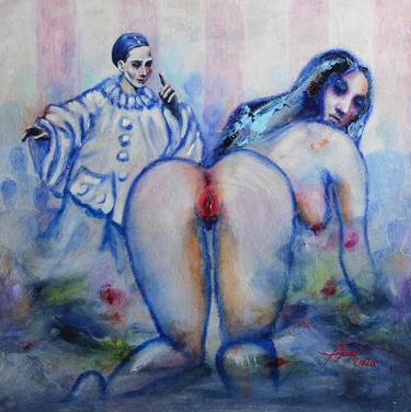 Print of Erotic Paintings by Franca Franchi