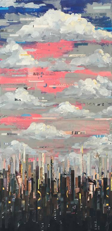 Print of Abstract Cities Collage by Gillian Loop
