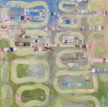 Print of Abstract Aerial Collage by Gillian Loop