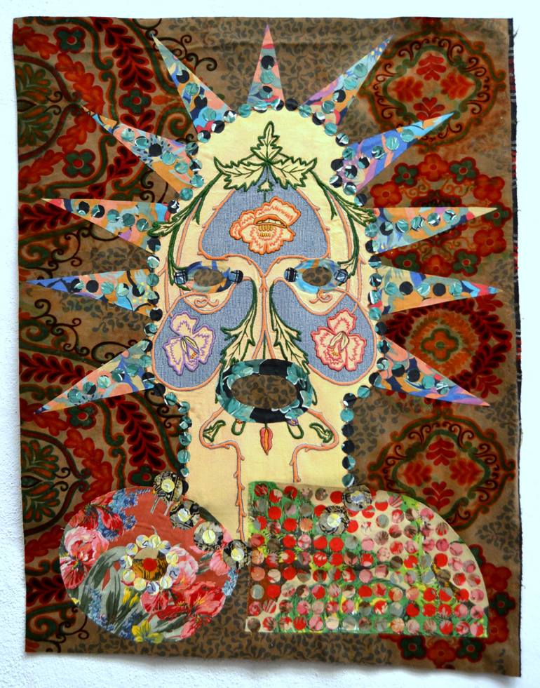 Original Abstract Expressionism People Collage by Aby Mackie